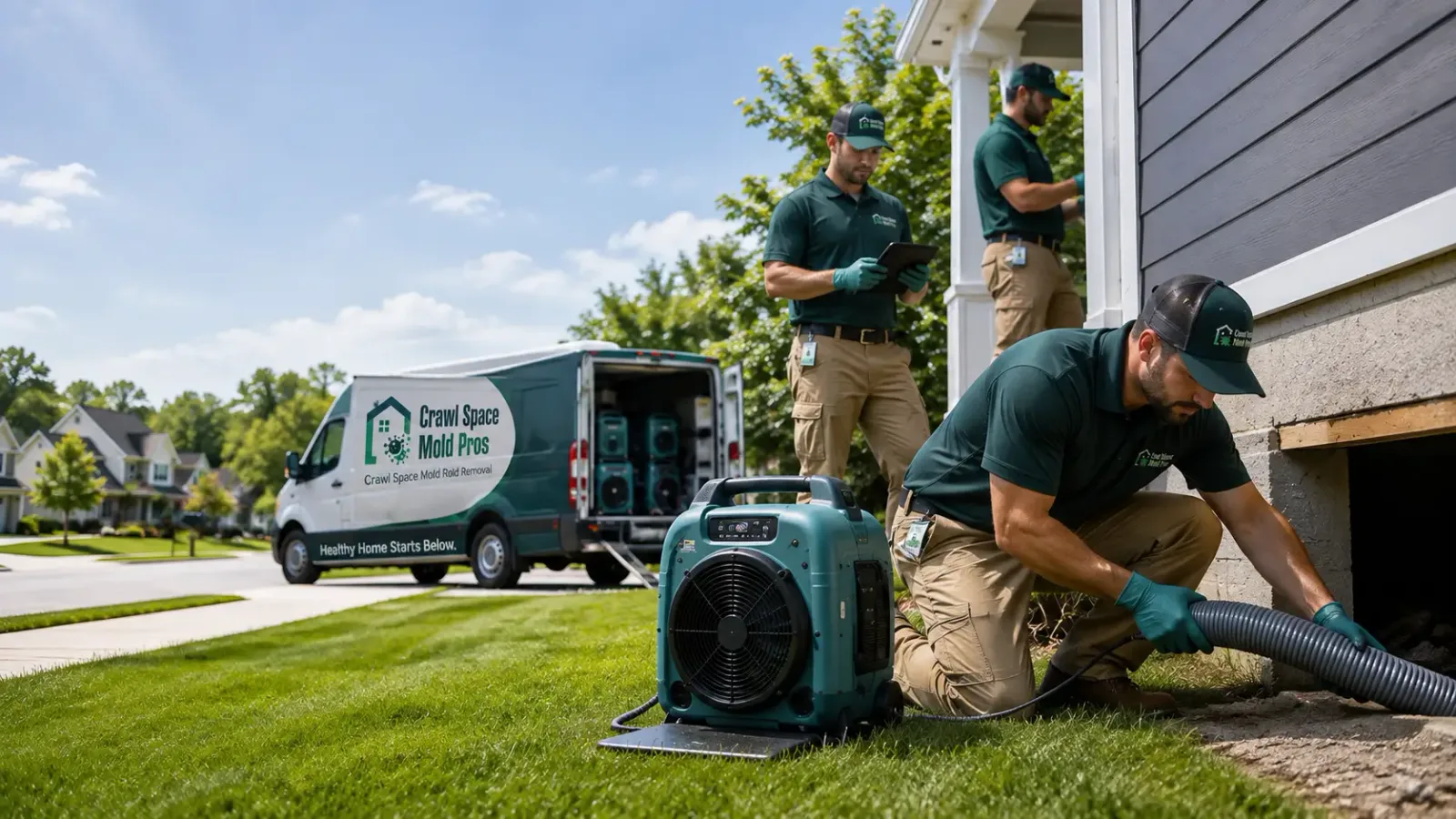Crawl Space Mold Removal in Plevna, KS